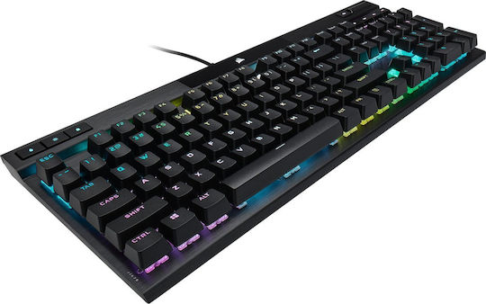 Corsair K70 RGB Pro Гейминг Механична Клавиатура с Corsair OPX суичове и RGB подсветка (Английски US) Черен