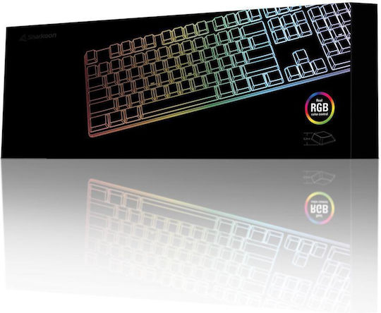 Sharkoon PureWriter TKL RGB Gaming Mechanische Tastatur Tenkeyless mit Kailh Blau Schaltern und RGB-Beleuchtung (Englisch US)