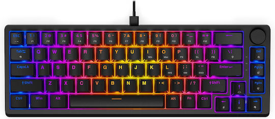 Krux Atax Pro RGB Gaming Mechanical Keyboard Tenkeyless with Outemu Red switches and RGB lighting (English US)