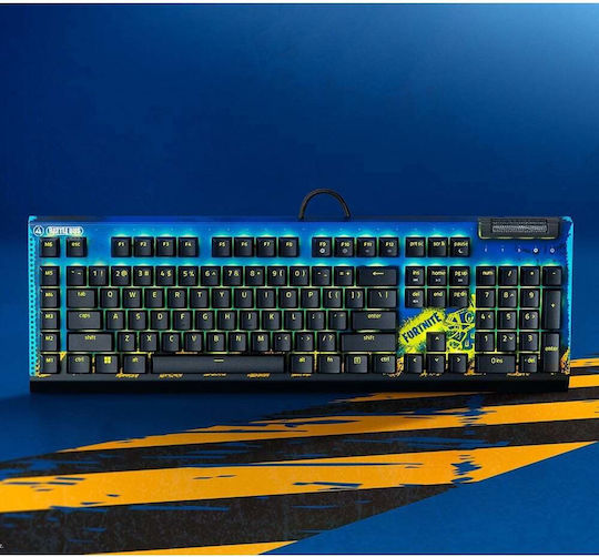 Razer Blackwidow V4 X Gaming Mechanical Keyboard with Razer Yellow Switches and RGB Lighting English US Fortnite + Skin