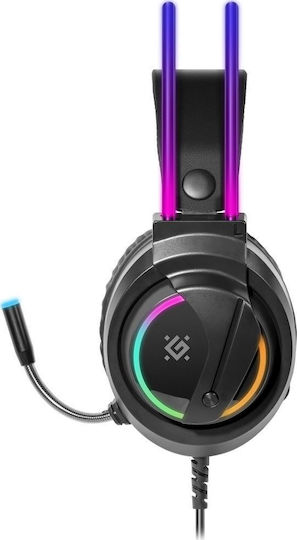 Defender Flame Auf dem Ohr Gaming-Headset mit Verbindung 2x3,5mm / USB Schwarz