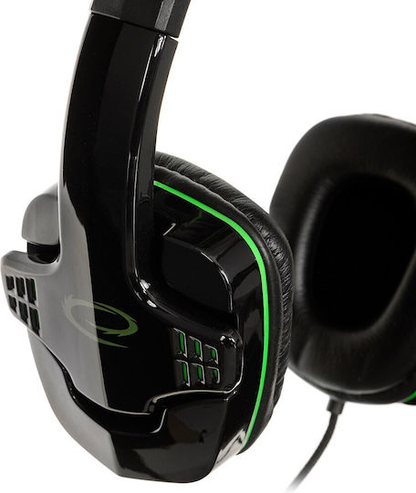 Esperanza Raven Über Ohr Gaming-Headset mit Verbindung 2x3,5mm Grün