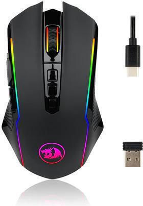 Redragon Ranger M910-KS Dual mode Drahtlos RGB Gaming Gaming Maus 4000 DPI Schwarz