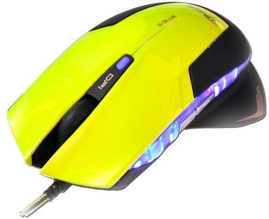 E-Blue Mazer R Gaming Gaming Maus Gelb
