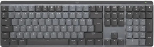 Logitech MX Mechanical Clicky Ασύρματο Bluetooth Πληκτρολόγιο Αγγλικό US