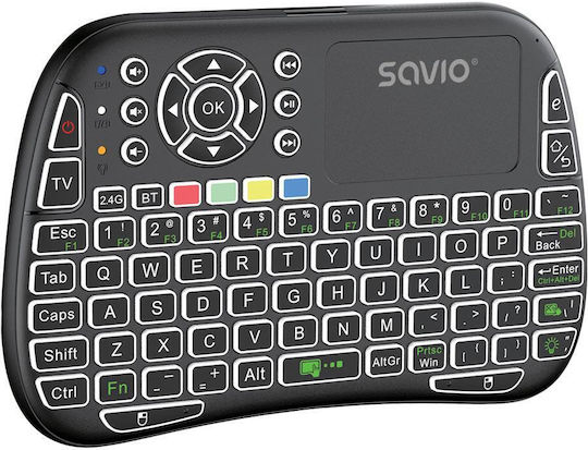 Savio KW-04 Wireless Keyboard with Touchpad English US