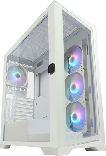 LC-Power Gaming 806W - Crosswind_X Midi Tower Κουτί Υπολογιστή με Πλαϊνό Παράθυρο Λευκό