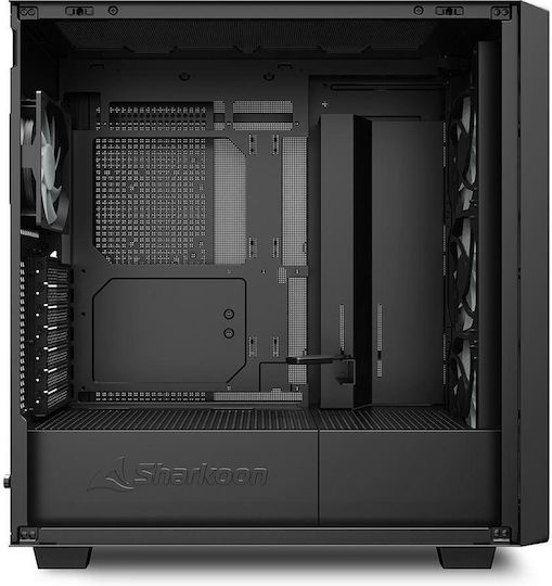Sharkoon Rebel C70G RGB Gaming Midi Tower Computer Case Black