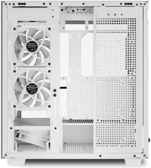 Sharkoon Rebel C60 RGB Gaming Midi Tower Computer Case with Side Window White