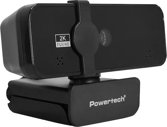 Powertech Web Camera 2K με Autofocus και Privacy Cap PT-1291