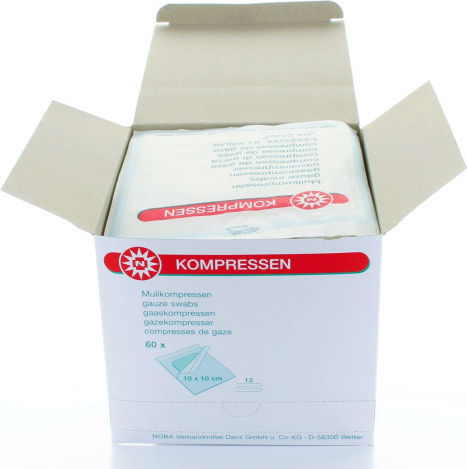 Nobamed Αποστειρωμένες Γάζες 10x10cm 60τμχ