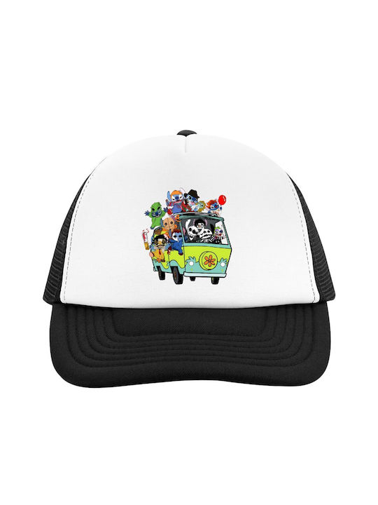 Koupakoupa Stitch Halloween Trucker Cap White