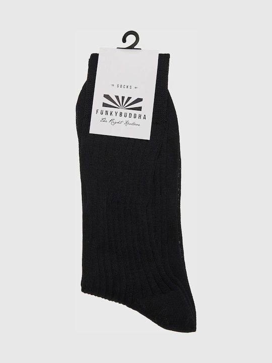 Funky Buddha Herren Socken Schwarz 1Pack