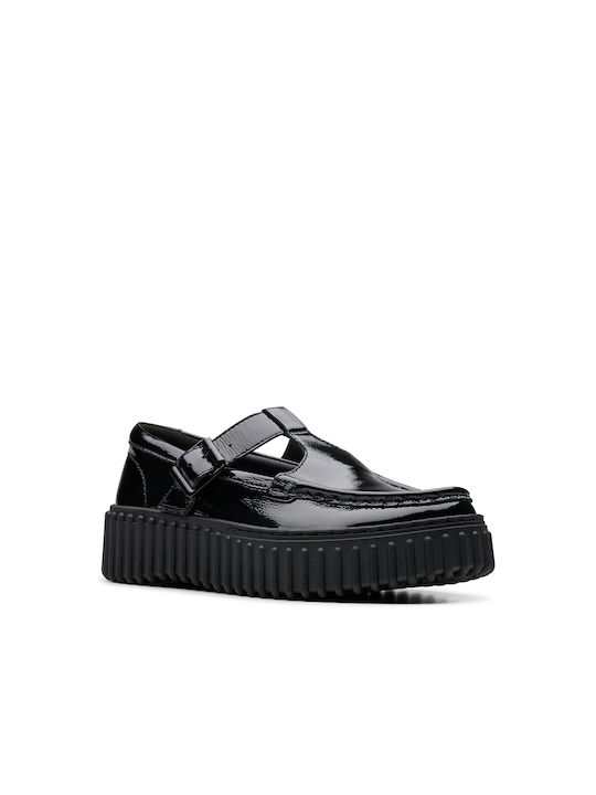 Clarks Torhill Lac Moccasini pentru femei în culoarea Negru