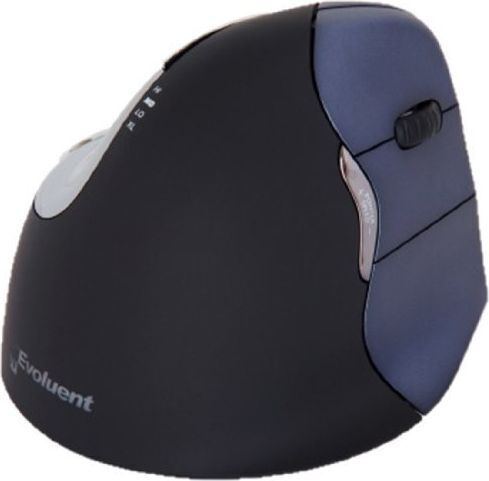 Bakker Elkhuizen Evoluent4 Wireless Безжичен Ергономичен Vertical Мишка Черен
