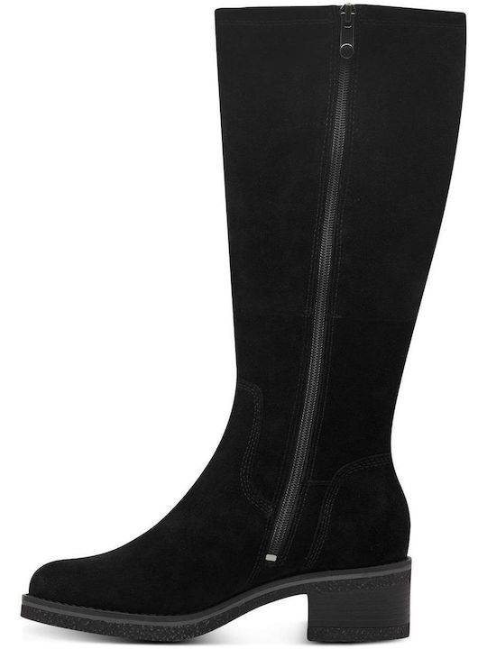 Marco Tozzi Suede Women's Boots Black