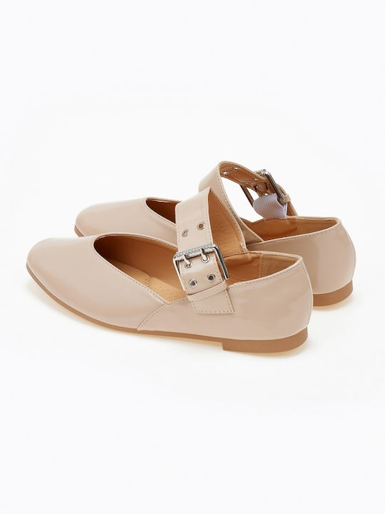 Women's Beige Ballerina Shoes