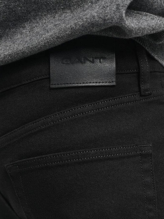 Men's Jeans Pants Elastic with Slim Fit Stay Black