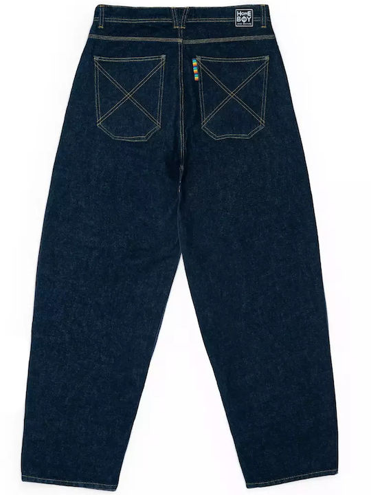 Ανδρικό Παντελόνι Τζιν με Slim Baggy Εφαρμογή Indigo Blue