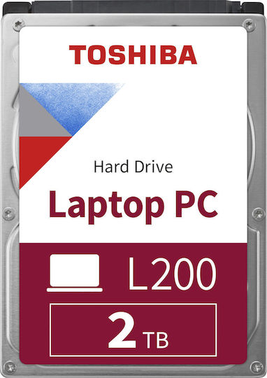 Toshiba L200 2TB HDD Σκληρός Δίσκος 2.5" SATA III 5400rpm με 128MB Cache για Laptop / Desktop HDWL120UZSVA HDWL120EZSTA