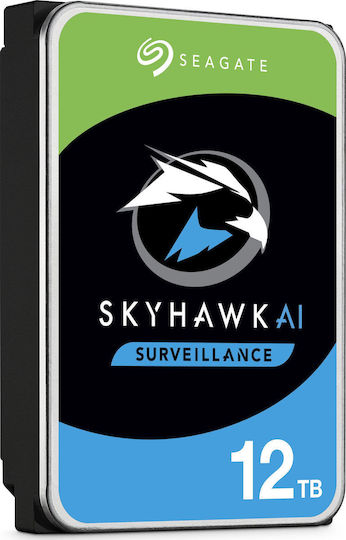 Seagate SkyHawk AI 12TB HDD Σκληρός Δίσκος 3.5" SATA III 7200rpm με 256MB Cache για DVR ST12000VE0008