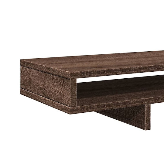 vidaXL Desktop Stand for 2 Monitors Brown Oak 100x27x15 cm Processed Wood Brown (854757)