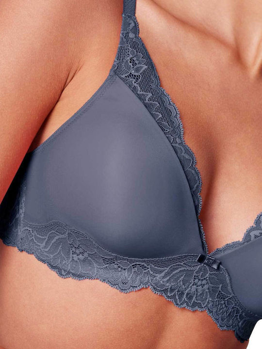 Amourette Charm Minimizer Minimizer Bra without Underwire Navy Blue
