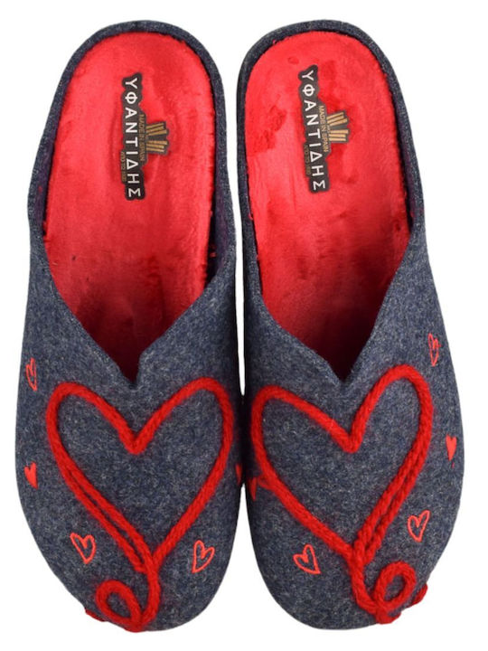 Yfantidis Anatomical Women's Slippers in Blue color