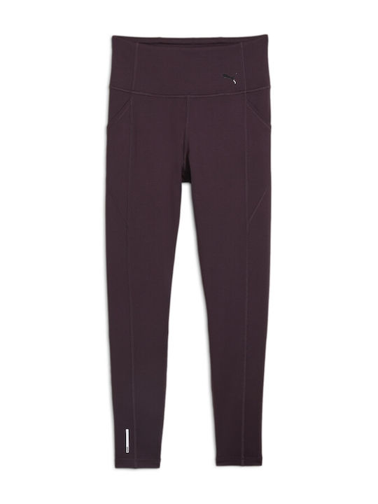 Puma Women's Cropped Legging High Waisted Burgundy