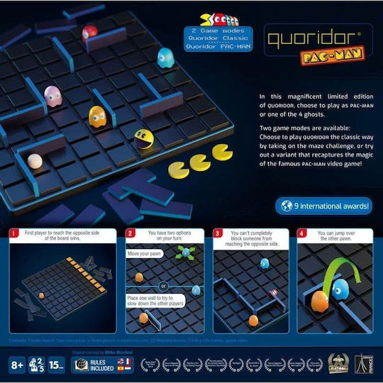 Επιτραπέζιο Παιχνίδι Quoridor Pac-Man για 2-5 Παίκτες 8+ Ετών (EN) Gigamic