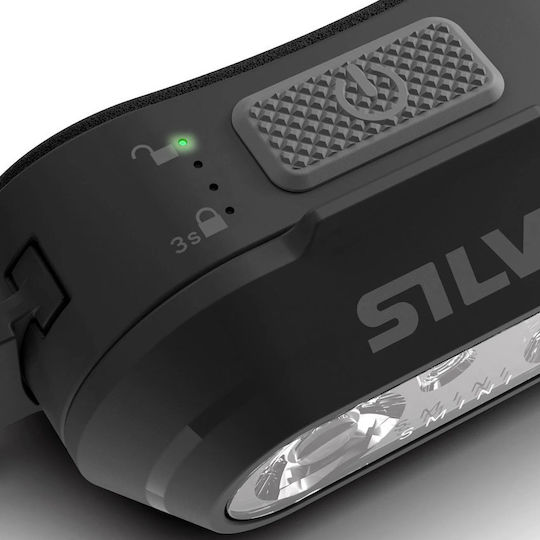 Silva Rechargeable Headlamp LED IPX5 with Maximum Brightness 250lm Black