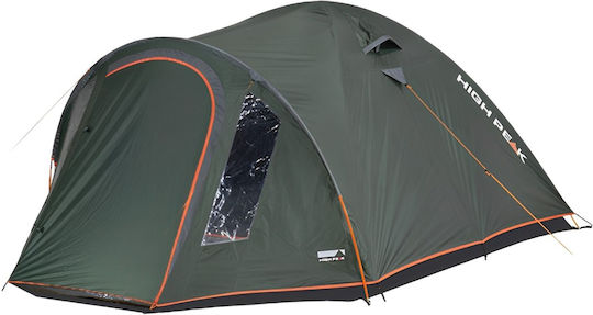 High Peak Nevada Summer Camping Tent Tunnel Mountaineering Green with Double Cloth for 2 People Waterproof 3000mm 325x140x115cm