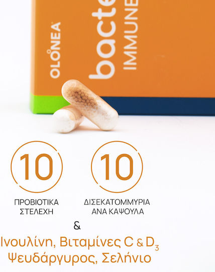 Olonea Bacteflora Immune Relief with Probiotics and Prebiotics 30 veg. caps