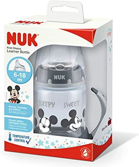 Nuk Disney First Choice Learner Cup Εκπαιδευτικό Μπιμπερό Σιλικόνης με Λαβές Πολύχρωμο για 6m+ 150ml 10.215.337