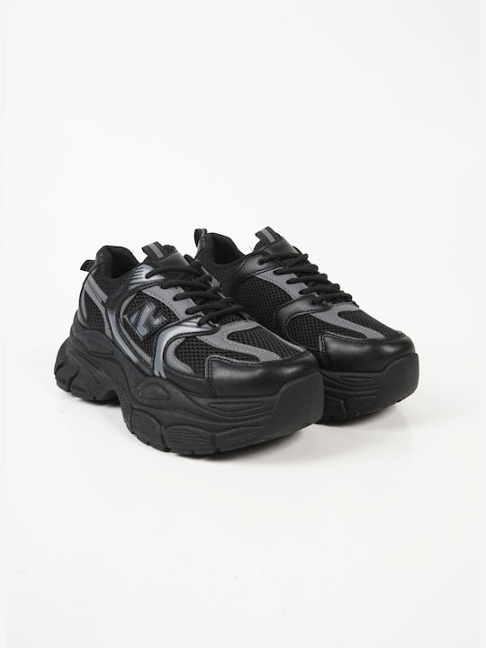 Piazza Shoes Femei Sneakers NEGRU