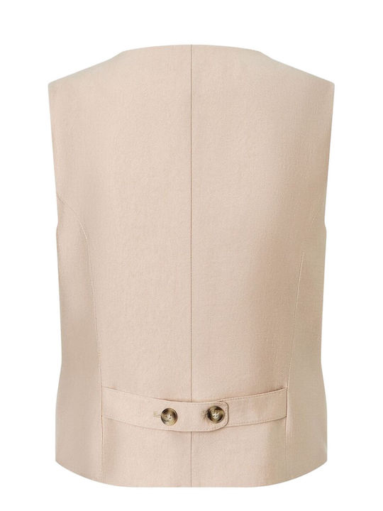 MORE & MORE Women's Short Lifestyle Jacket for Winter Beige