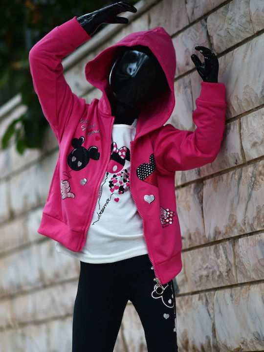 Παιδικό Σετ με Παντελόνι Χειμερινό 2τμχ Fuchsia