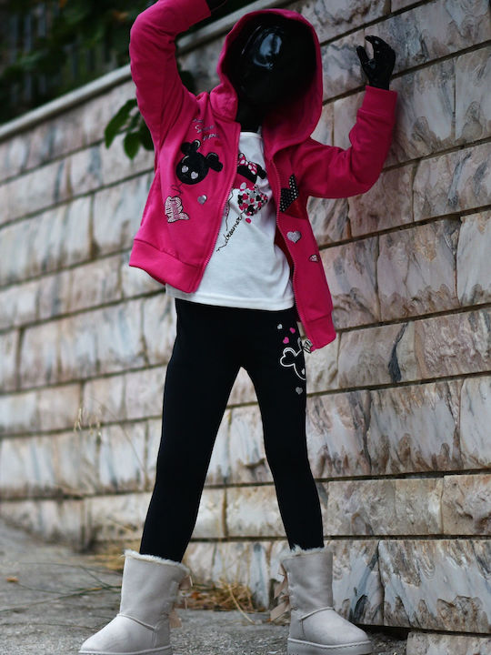 Παιδικό Σετ με Παντελόνι Χειμερινό 2τμχ Fuchsia