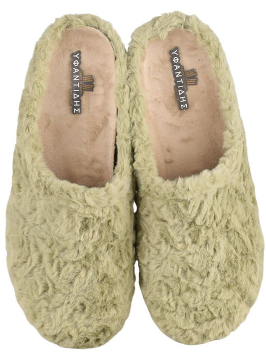 Yfantidis Anatomical Women's Slippers in Green color