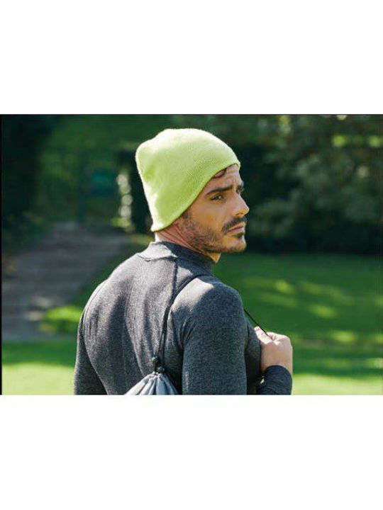Beanie Männer Beanie Gestrickt in Schwarz Farbe