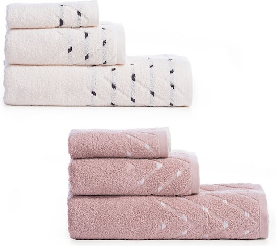 Nef-Nef Homeware Hand Towel Cheville 30x50cm Ecru Weight 500gr/m²