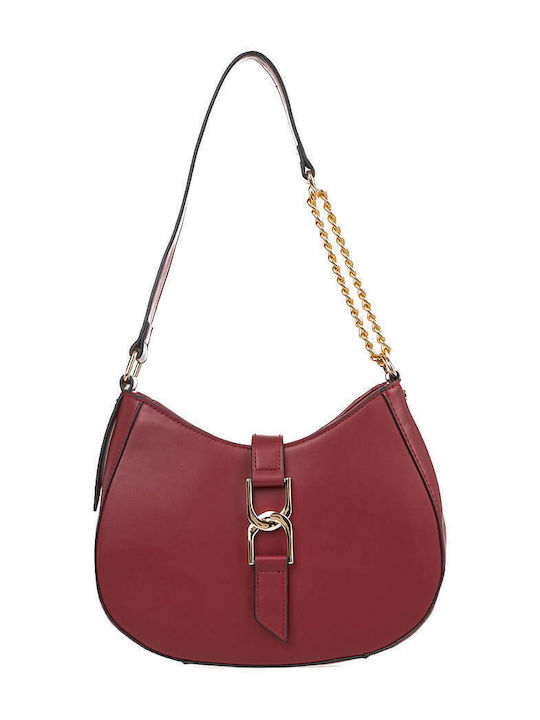 Verde Women's Bag Shoulder Burgundy