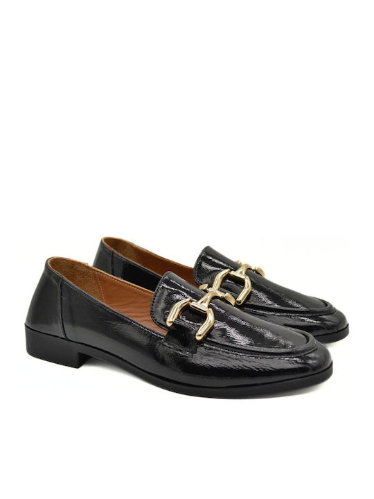Λουστρίνι Γυναικεία Loafers σε Μαύρο Χρώμα