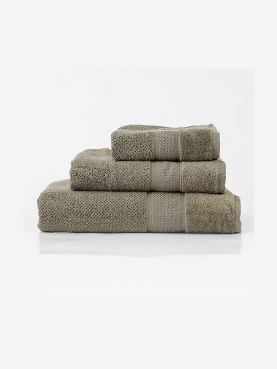 Borea Bath Towel Lava 90x150cm. Haki Weight 550gr/m²