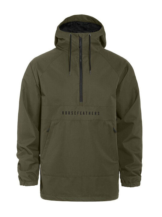 Horsefeathers Herren Jacke Lässig Khaki