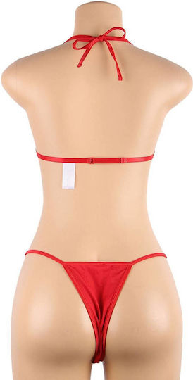 Kinksters Sexy Σετ Εσωρούχων Κόκκινο 2τμχ