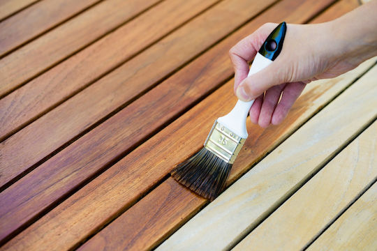 Timmer Wood Oil Rosewood Color 4 L Protection Decoration Wooden Surfaces Makes Wood Resistant To Weather Conditions Uv Rays