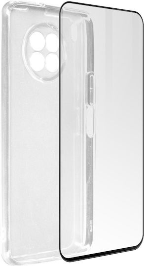 Case Honor 50 Lite Silicone Soft Tempered Glass Black