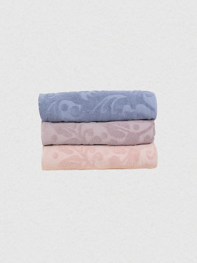Sunshine Hand Towel Fringe 40x60cm 3 Powder Weight 520gr/m²