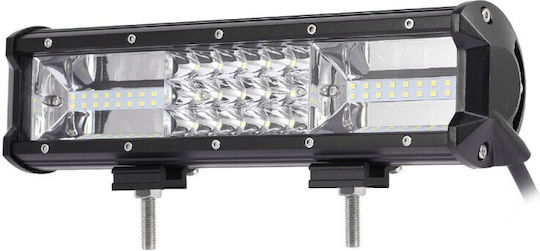 Led Bar Auto 162w Led 3 Σειρές 12v-24v 11340 Lumens 12″/30 5 Cm Combo Beam 12/60 Degree
